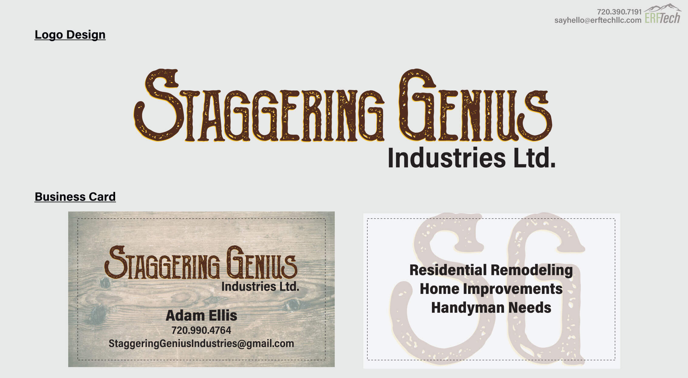 Full-Service Marketing for Staggering Genius in Littleton, CO
