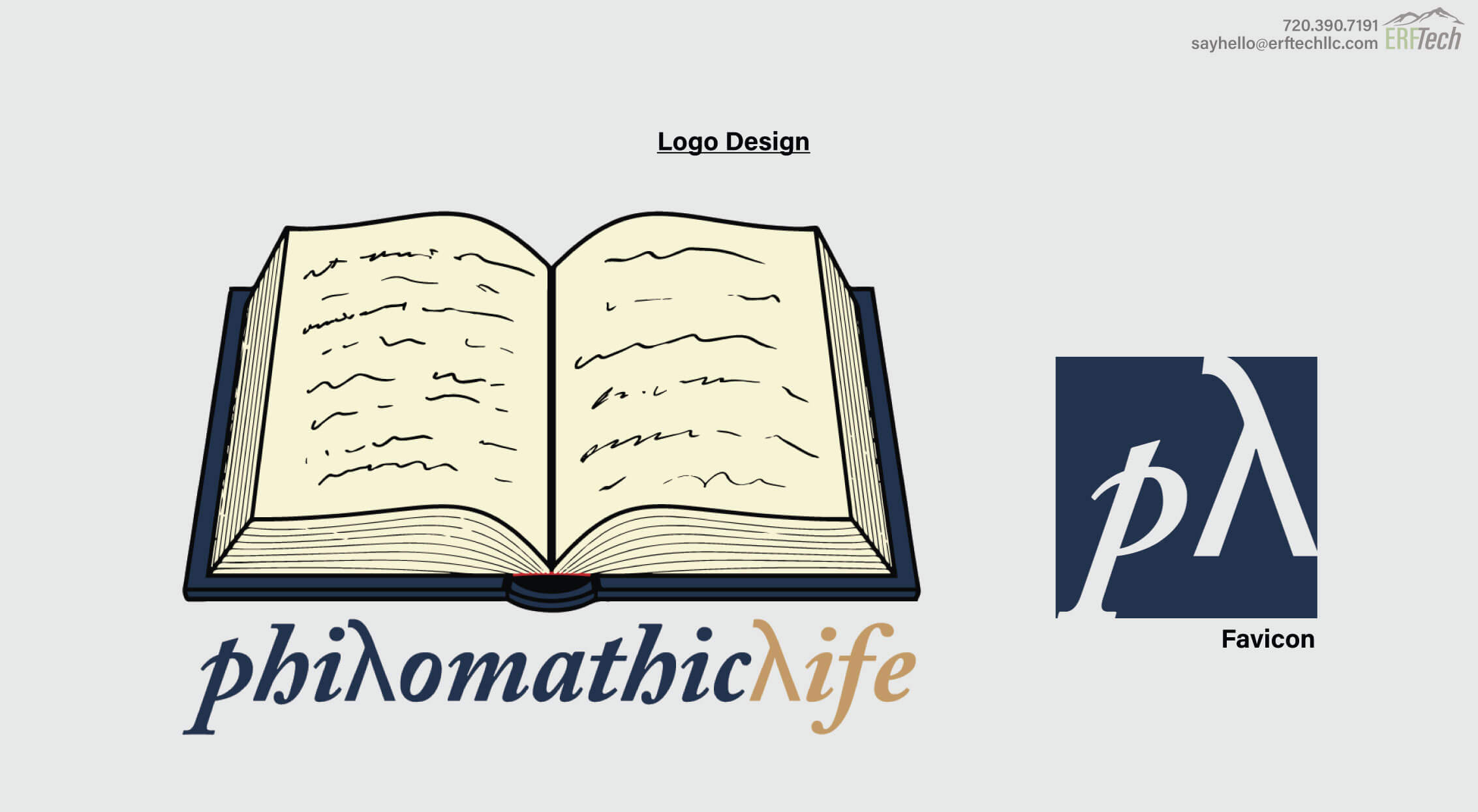 Logo Design for Philomathic Life a blogger in Denver, CO