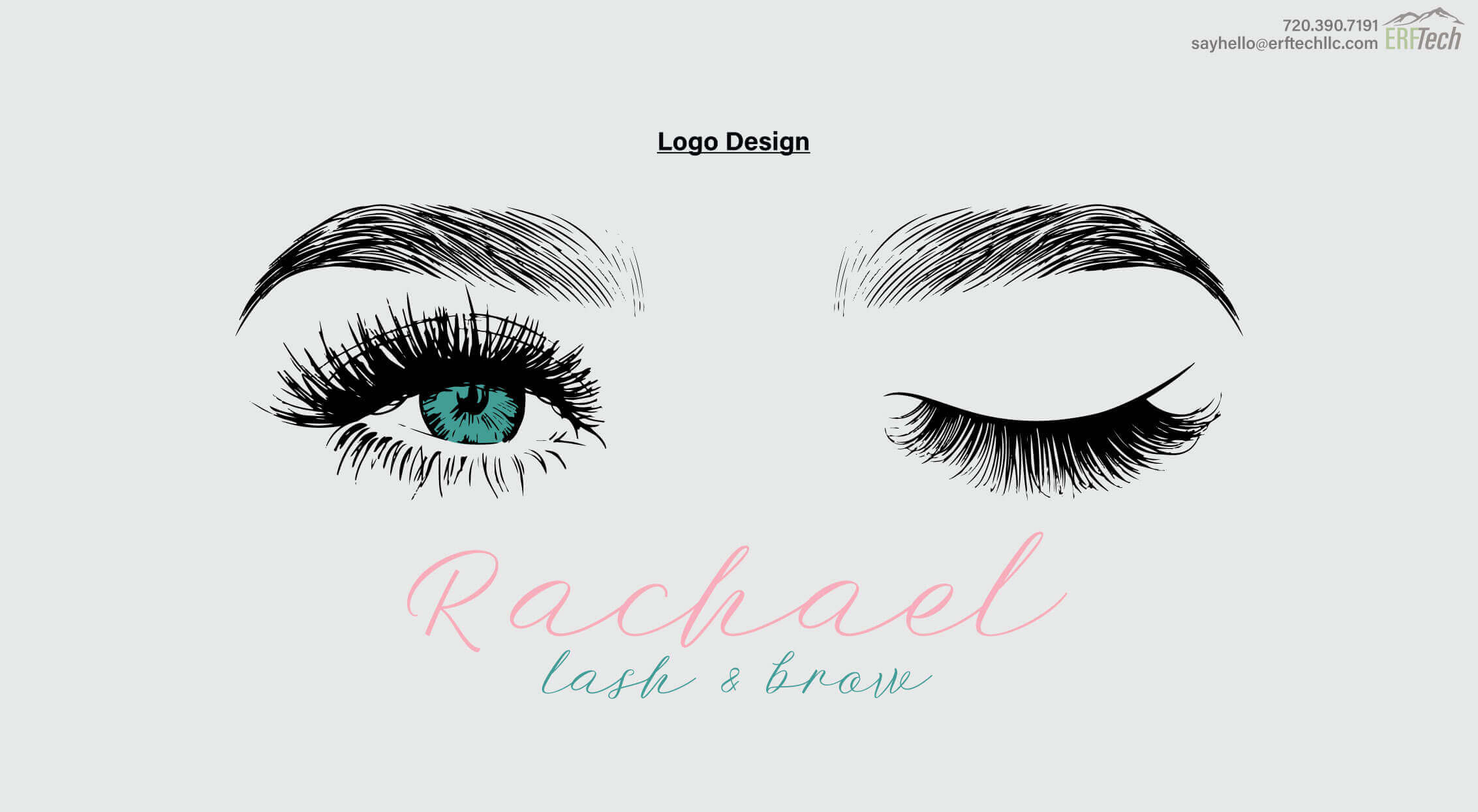 Logo Design for Rachael Lash& Brow in Denver, CO