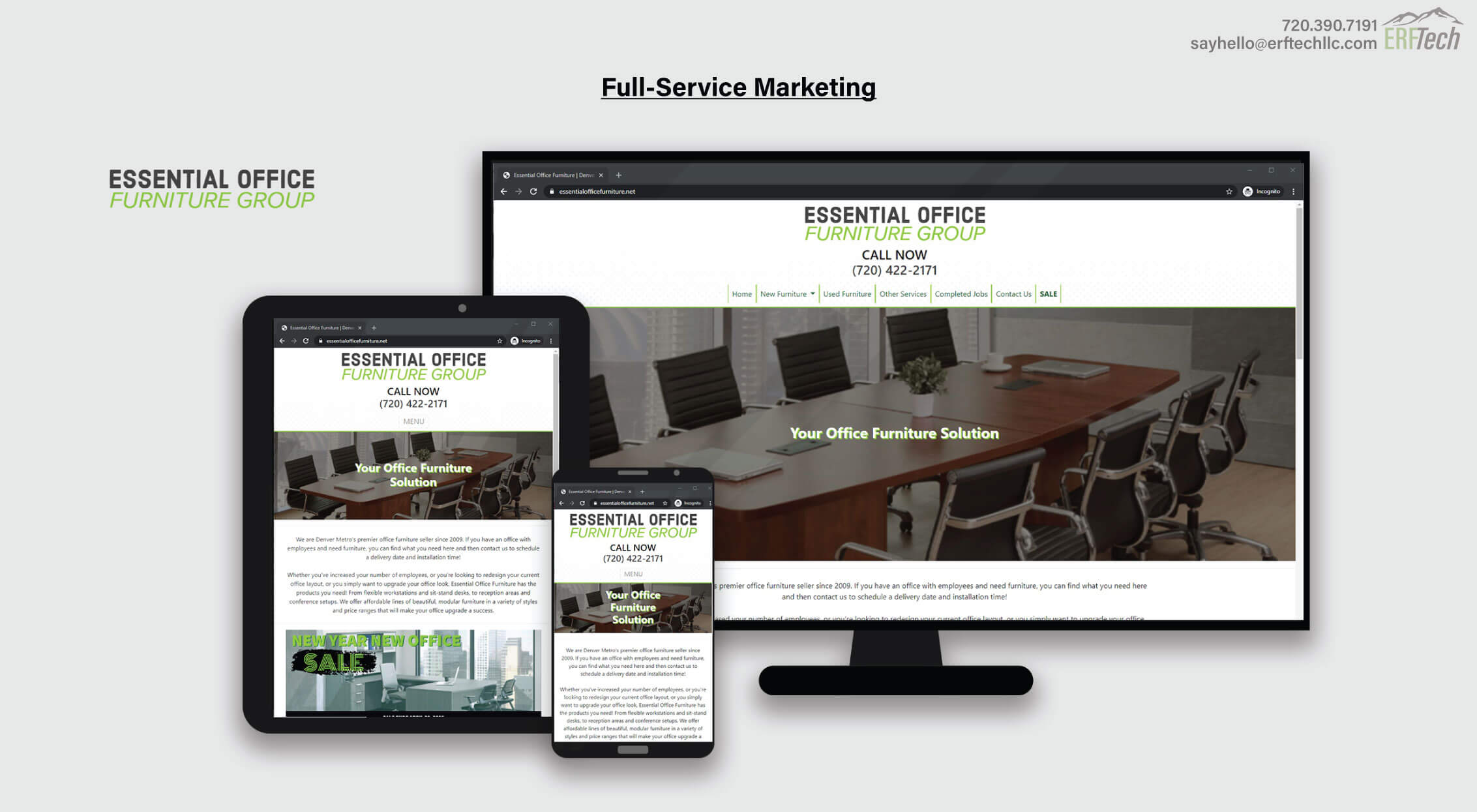 Website Management for Essential Office Furniture in Denver, CO