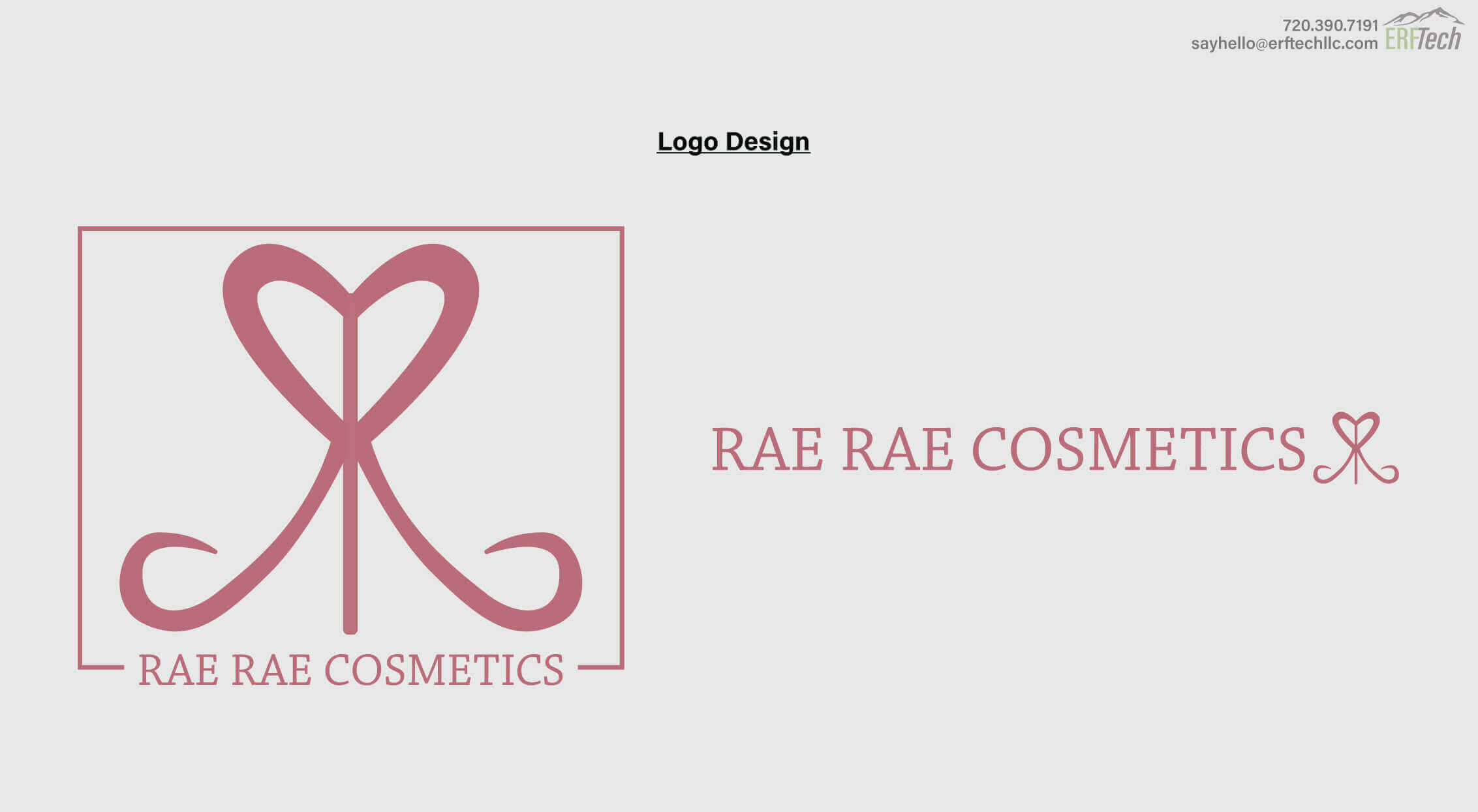 Logo Design for Rae Rae Cosmetics in Denver, CO