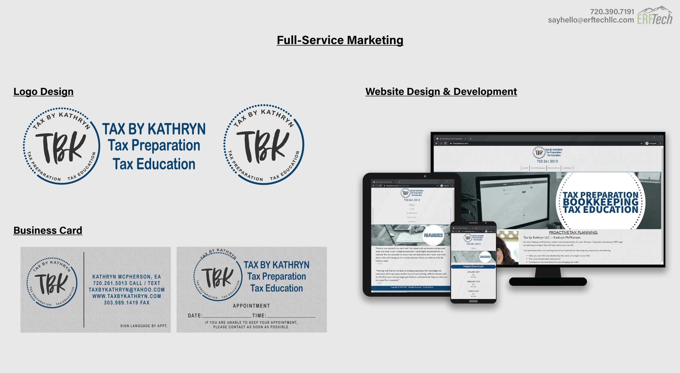 Full-Service Marketing for Tax by Kathryn in Lakewood, CO