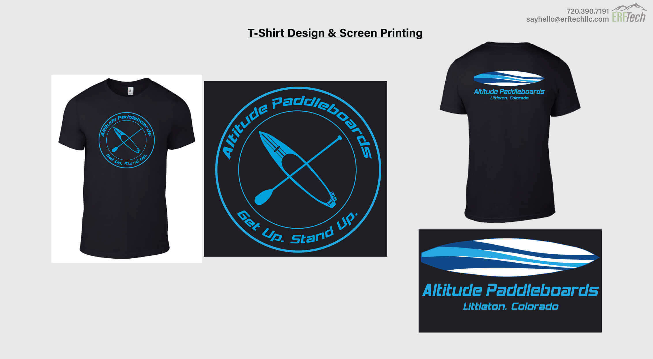Shirt Design & Print for Altitude Paddleboard in Littleton, CO